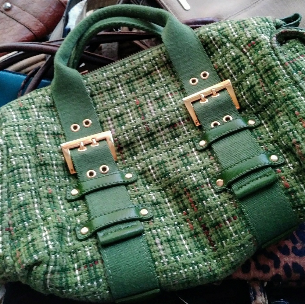 ***SOLD**"*Franco Sarto Green Handbag Purse